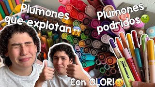 TAG DEL PLUMON 😳🖍 plumones que EXPL0TAN PODRIDOS Y CON OLOR😱⚠️  Leo Study [upl. by Nnaerb955]