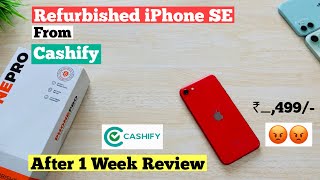 Refurbished iPhone SE from Cashify after 1 Week 😡  3U Tool result Battery health… [upl. by Elie]