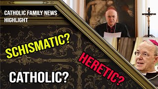 What does Bishop Schneider think of Archbishop Vigano [upl. by Yednil]