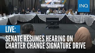 LIVE Senate resumes hearing on Charter change signature drive [upl. by Pelmas]