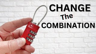 How to Change the Combination on a Cable Lock [upl. by Girand]