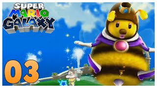 Lets play Super Mario Galaxy  03 Royaume des abeilles [upl. by Aihsas]