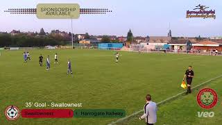 300724 Swallownest FC vs Harrogate Railway Match Highlights [upl. by Denae70]