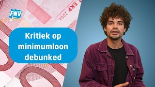 Kritiek op minimumloon debunked [upl. by Oap359]