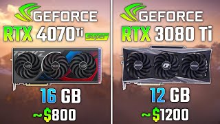 RTX 4070 Ti SUPER vs RTX 3080 Ti  Test in 6 Game [upl. by Nivat]