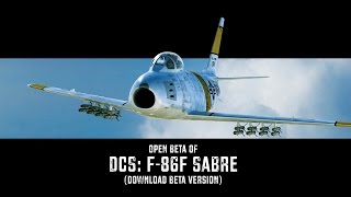 Lets Test DCS F86F  Open Beta Testflug [upl. by Anewor]