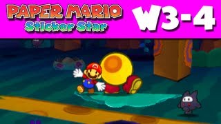 Paper Mario Sticker Star  W38  Tree Branch Trail Nintendo 3DS Gameplay Walkthrough [upl. by Arracot]