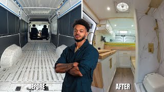 I Transformed a Work Van into a Mobile Home  Full Build Start to Finish [upl. by Efinnej504]