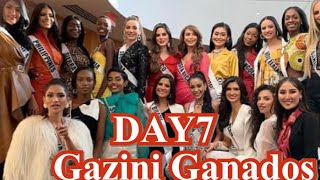 DAY 7 Gazini Ganados before headed to rehearsal helping Miss SouthAfrica with her lashes [upl. by Armbrecht285]