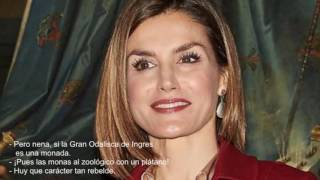 La reina Letizia La Fiztizia avergonzada ante la Gran Odalisca de Ingres [upl. by Akinor]