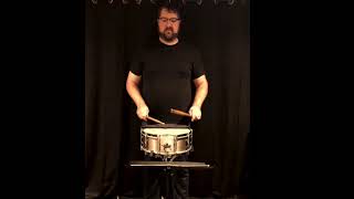 Tompkins Tuesday I  Snare Solo 1 from Joseph Tompkins quotNine FrenchAmerican Rudimental Solosquot [upl. by Aiek804]