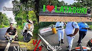 Sunday Dooars Ride  Men vs Cops  Solo Ride dooars [upl. by Nashner]