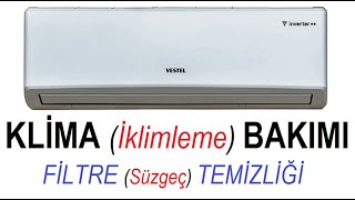 Klima Filtre Temizliği  Vestel Inverter Wifi Klima Pis Kötü Koku Giderme  arçelik beko [upl. by Rozanna]