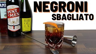 Der Negroni Sbagliato Cocktail ein Silvester Cocktail mit Campari Wermut und Prosecco [upl. by Dirraj]