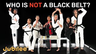 5 Black Belts vs 2 Fakes  Odd One Out [upl. by Daub]