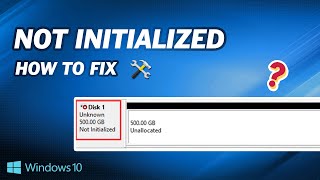 How to Fix External Hard Drive Not Initialized [upl. by Dix]