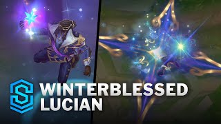 Winterblessed Lucian Skin Spotlight  PreRelease  PBE Preview  League of Legends [upl. by Stricklan]