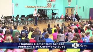 Hopkins Elementary School Celebrates Veterans Day 1192016 [upl. by Burner]