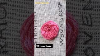 How to do Woven Rose Stitch handembrodery [upl. by Barfuss438]