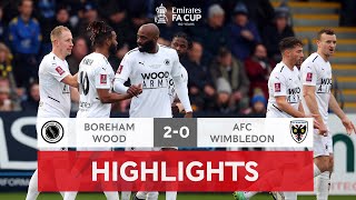 Boreham Wood Upset Wimbledon to Advance  Boreham Wood 20 AFC Wimbledon  Emirates FA Cup 202122 [upl. by Onil246]