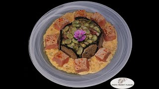 Cubes de veau rôtis fricassée de fèves et truffe dété [upl. by Dlaregztif351]