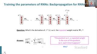 Stanford CS224N NLP with Deep Learning  Winter 2021  Lecture 6  Simple and LSTM RNNs [upl. by Bud169]