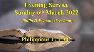 Borras Park Evangelical Church  Evening Service  06032022 [upl. by Gowrie]