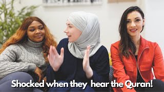 Non muslims react to hearing the Quran [upl. by Adnahsal936]