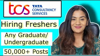 TCS Mass Hiring 2023  Fresher Undergraduates amp Graduates  MNC Non IT Latest Job 2023 [upl. by Kaleena]