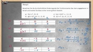 Differenzenquotient  Durchschnittliche mittlere Änderungsrate ★ Übung 2 [upl. by Alram]