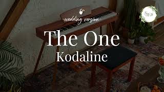 The One by Kodaline  Piano Wedding Version by Tie The Note [upl. by Ymer]