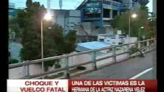 En un accidente murio la hermana de Nazarena Velez [upl. by Hsur]