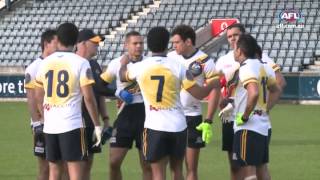 Indigenous All Stars warm up  AFL [upl. by Mairam585]