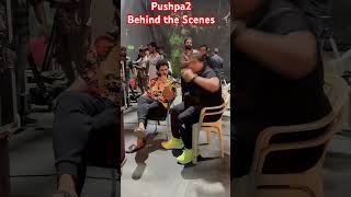 Pushpa 2 Behind Scenes ✨️ pushpa pushpa2 scenes alluarjun movie puspa2therule shorts [upl. by Gabey633]