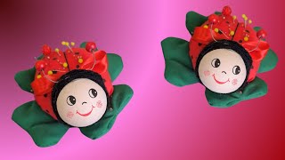 Coccinella 🐞 puntaspilli tutorial cucito creativo [upl. by Angele]