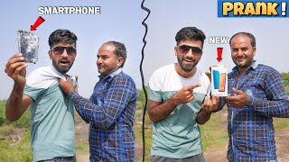 Breaking Strangers Phone And Giving Them New  Prank Gone Super Funny😂😂 [upl. by Nesnej]