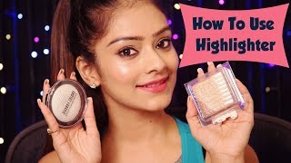 Learn How To Use Highlighter  Make Up Kit  Beginners  Make Up Videos  Foxy [upl. by Sonstrom110]