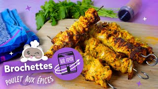 Brochettes de poulet mariné à lAir Fryer [upl. by Anitnatsnok118]