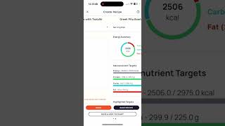 Adding a Recipe to Cronometer from Phone [upl. by Aramoy]