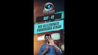 Ria va eliminate pannirukka venam  Day 42  biggbossseasn8 chennaikaaranthoughts [upl. by Inerney]