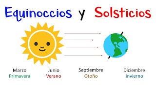 🌚 Equinoccios y Solsticios 🌞 ¿Qué son  Diferencias Fácil y Rápido [upl. by Rafaj]