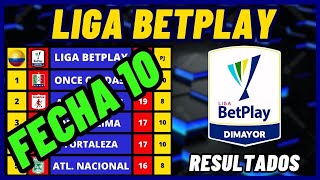 TABLA DE POSICIONES LIGA BETPLAY 2024 FECHA 10  RESULTADOS DE LA LIGA COLOMBIANA [upl. by Tobye]