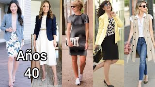 IDEAS PARA VESTIR a TUS 40 AÑOS  LOOKS COMODOS [upl. by Scottie636]