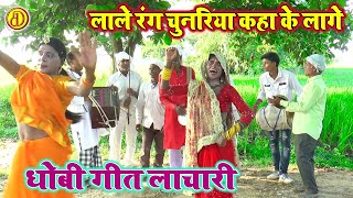 लाले रंग चुनरिया कहा के लागे ना  भोजपुरी धोबी गीत  Bhojpuri Dhobi Geet Lachari video Song 2024 [upl. by Crowley582]