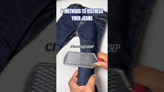 6 Methods of Distressing your Jeans thriftflip distressedjeans rippedjeans denimfashion [upl. by Ridan617]