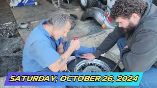 PUTTING ON A NEW MOTORCYCLE TIRE motorcycletires tires wheels motorcycle motorcyclemechanic [upl. by Aneele]