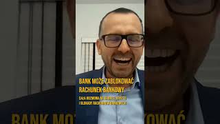 Bank może zablokować nam rachunek bankowy  Cała rozmowa na kanale [upl. by Snilloc252]