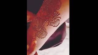 Mehndi design back hand 💥✨ letest trending full hand mehndi designs youtubeshorts shortstrending [upl. by Htebsle]