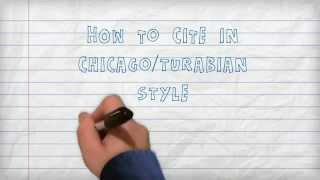 Citing  How to Cite in ChicagoTurabian Style A Three Minute Tutorial [upl. by Fiann]