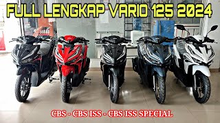 REVIEW VARIO 125 TERBARU 2024 LENGKAP DENGAN PILIHAN WARNA 🔥 [upl. by Icaj482]